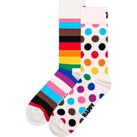 HAPPY SOCKS Happy Socks Unisex Socken, 2er Pack - Geschenkbox, Farbmix, Größe 41-46 in Bunt