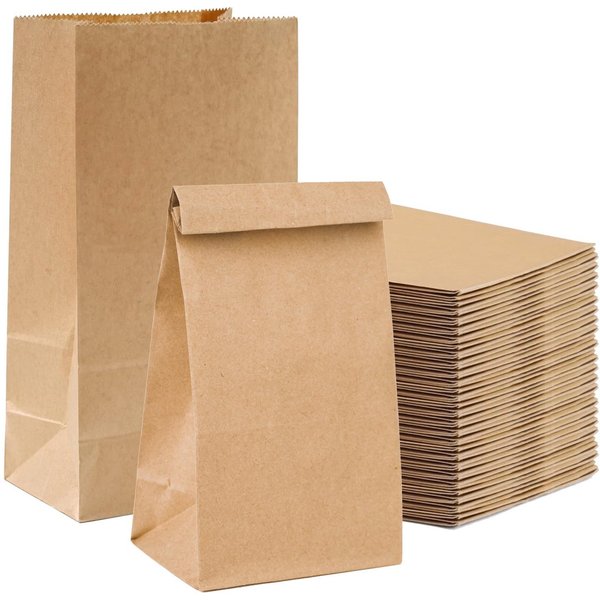 happymas DIY-Adventskalender 50 Kraftpapiertüten, braun, 21 × 14 cm, zum Basteln (50er Set, 50-tlg)