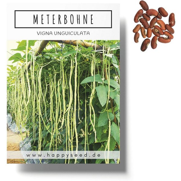 HappySeed Gemüsesamen Meterbohne Samen - Vigna unguiculata, Blumen