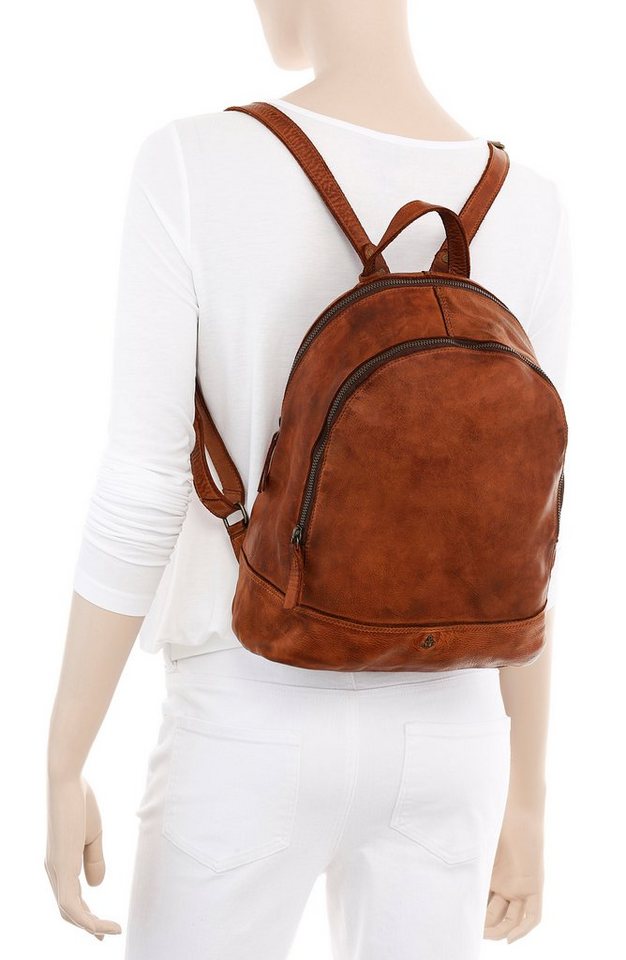 HARBOUR 2nd Daypack Meghan, aus Leder mit typischen Marken-Anker-Label und Schmuckanhänger – Bild 2 von 4