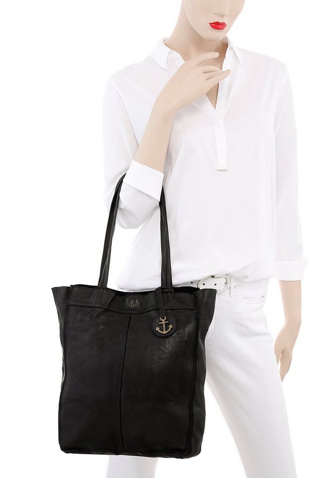 HARBOUR 2nd Shopper Elbe 1, Damen Schultertasche, Umhängetasche mit Schmuckanhänger – Bild 2 von 4