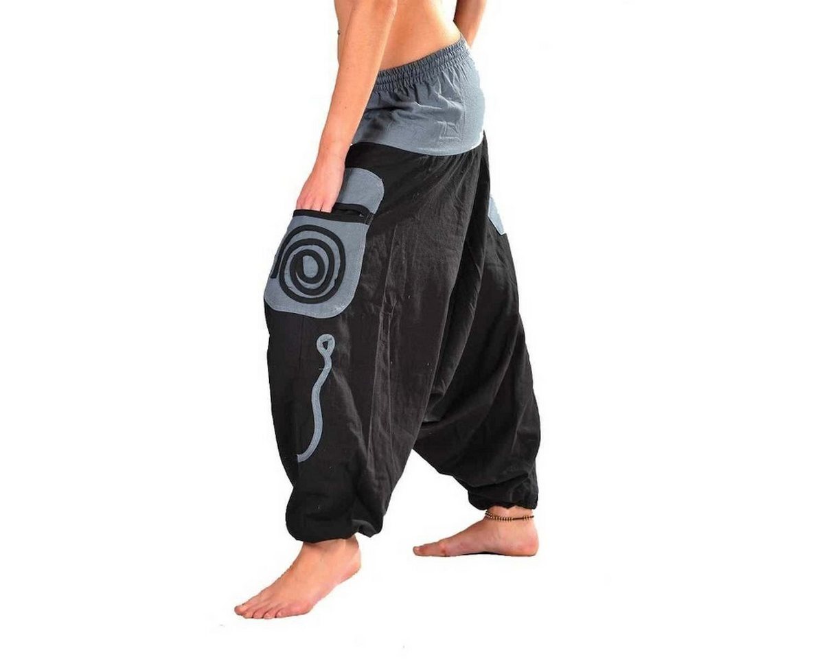 SIMANDRA Haremshose Simandra Damen Freizeithose (1-tlg., mit Bindeband) Aladinhose Goa – Bild 2 von 3