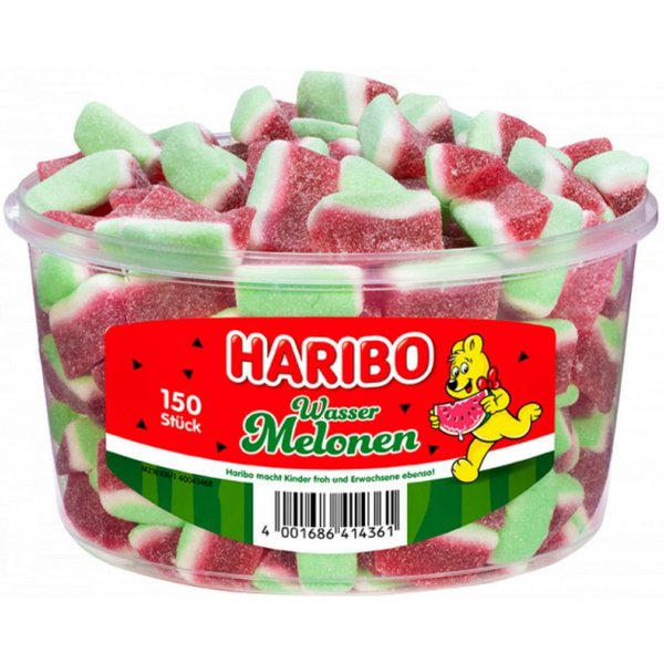 HARIBO Süßigkeit, Haribo Melonen Fruchtgummi Wassermelonengeschmack süß sauer 1050g