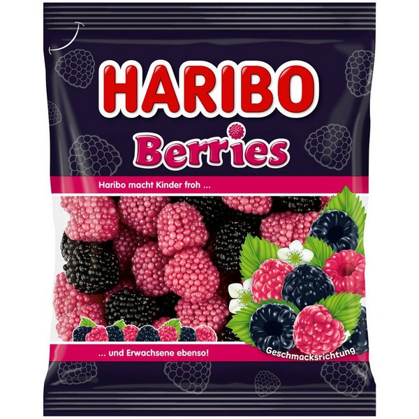 HARIBO Süßigkeit, Haribo Berries beliebte Himbeeren mit einem softem Geleekern 175g