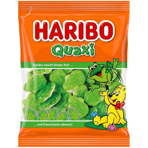 HARIBO Süßigkeit, Haribo Quaxi Fröschli Fruchtgummi Frösche mit Schaumzuckerboden 175g