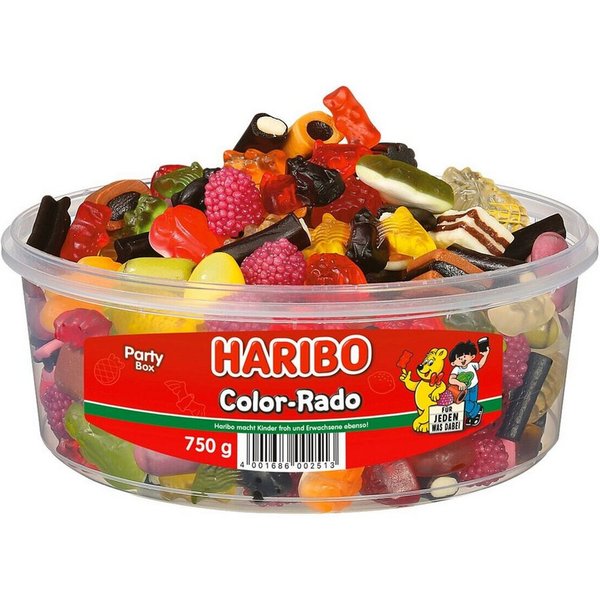HARIBO Süßigkeit Color-Rado, Party Box 750 g