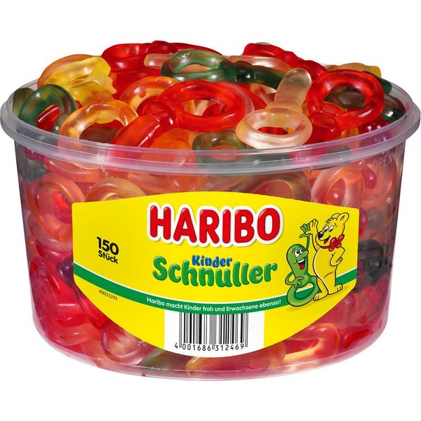 HARIBO Süßigkeit, Haribo Kinder Schnuller mit Fruchtgeschmack 5fach sortiert 1200g