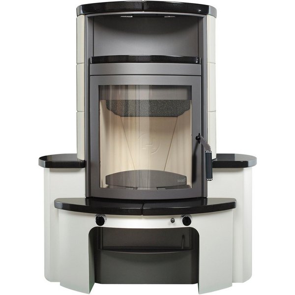 HARK Kaminofen Avenso GT ECOplus 6 KW, 6 kW, Dauerbrand, Cr.Weiß/M.Schwarz, mit EcoPlus Filter
