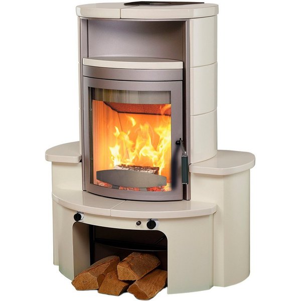 HARK Kaminofen »Avenso GT ECOplus 8 KW«, 8 kW, Dauerbrand, creme-weiss