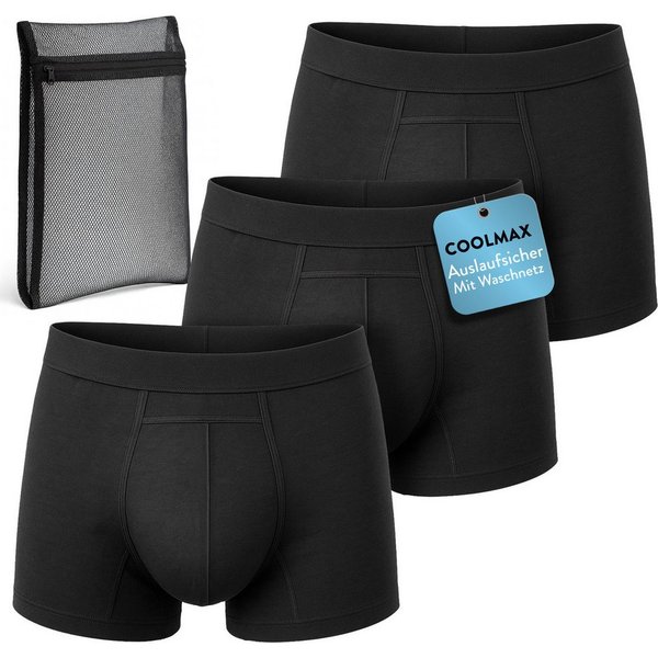 Harmony Care Inkontinenzboxer Premium waschbare Inkontinenz Pants Männer inkl. Waschnetz (1-er oder 3-er Set, 3-St., Inkontinenz Schutzhose, Inkontinenz Boxersh