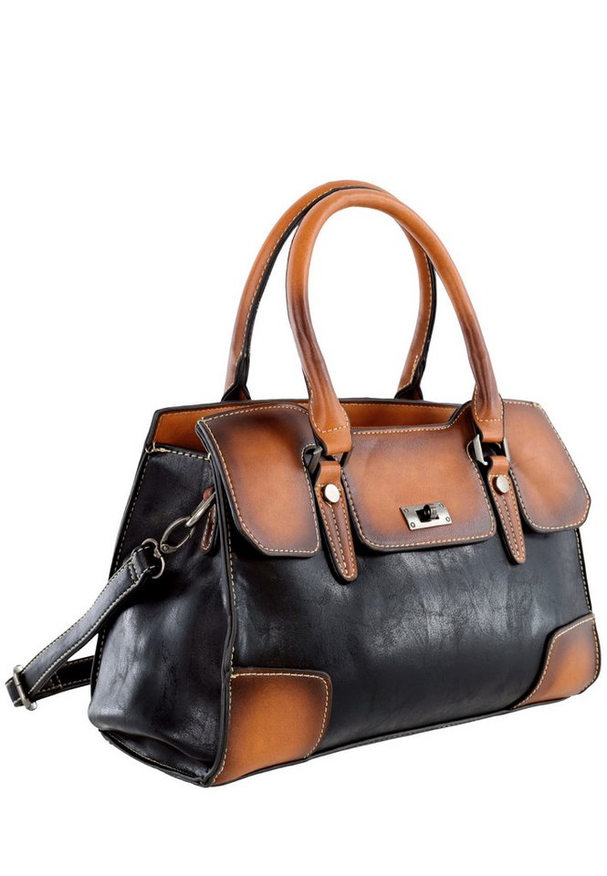 Harpa Henkeltasche LIORA, im klassischen Vintage-Look – Bild 2 von 5