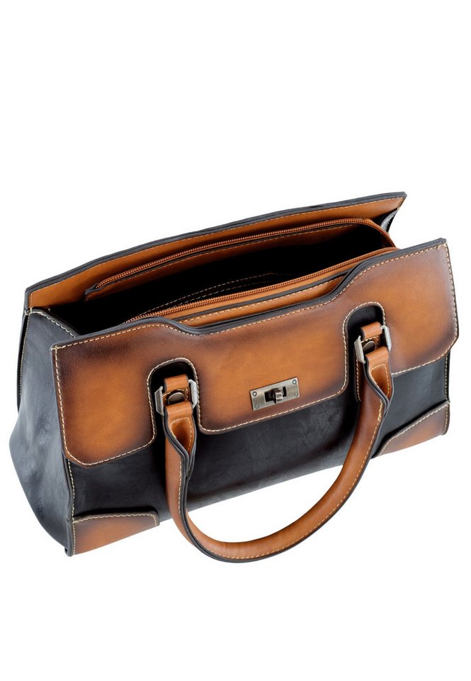 Harpa Henkeltasche LIORA, im klassischen Vintage-Look – Bild 3 von 5