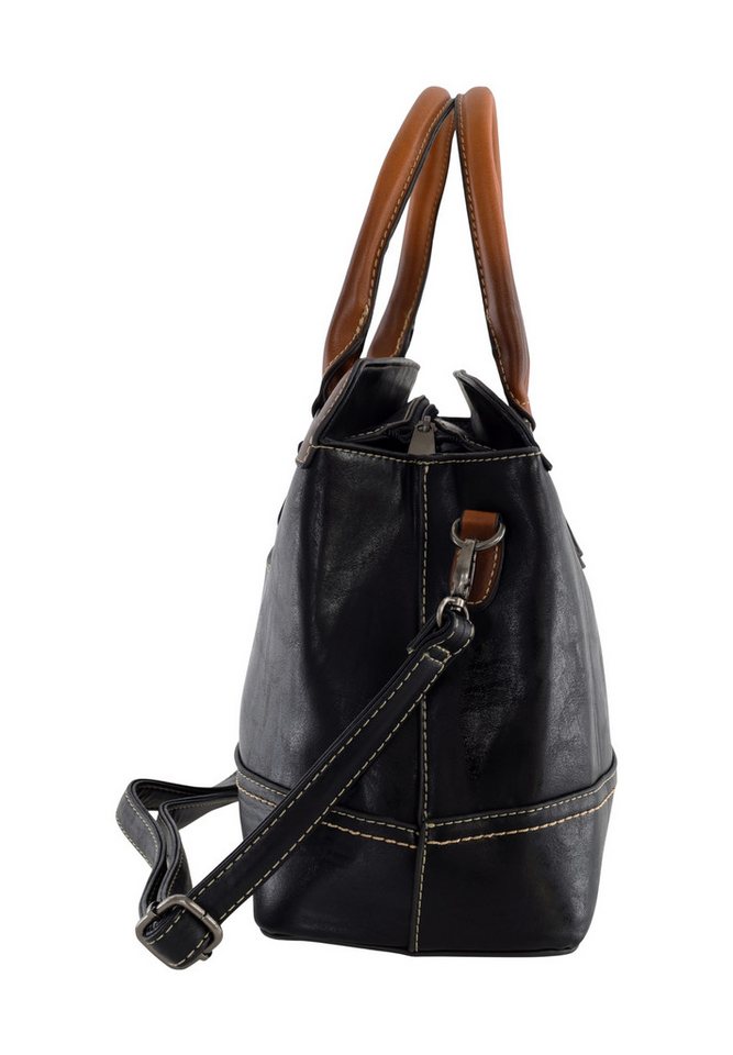 Harpa Henkeltasche VALERA, mit zwei Hauptfächern und Handyfach – Bild 3 von 5