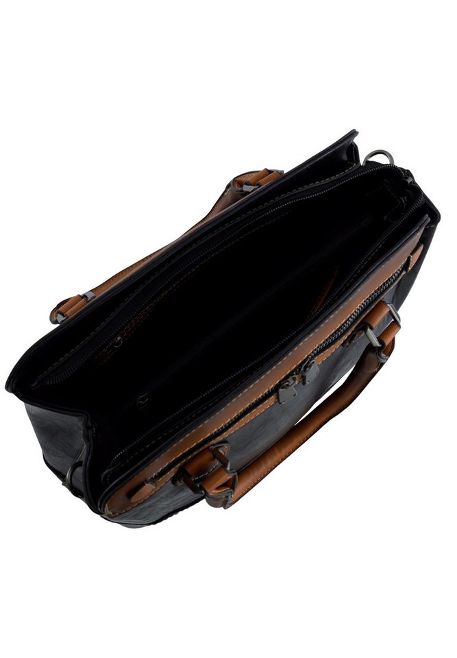 Harpa Henkeltasche VALERA, mit zwei Hauptfächern und Handyfach – Bild 5 von 5