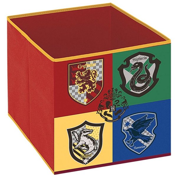 Harry Potter Aufbewahrungsbox Hogwarts Wappen, Faltbare Spielzeugbox für Würfelregale 31x31x31 cm