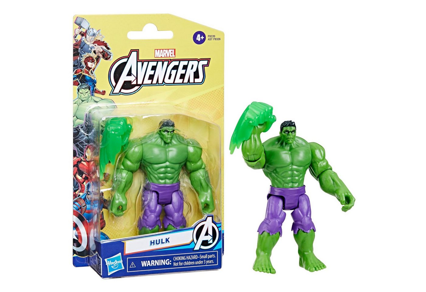 Hasbro Actionfigur Marvel Avengers Epic Hero Series Hulk Deluxe Action-Figur ab 4 Jahre – Bild 3 von 5