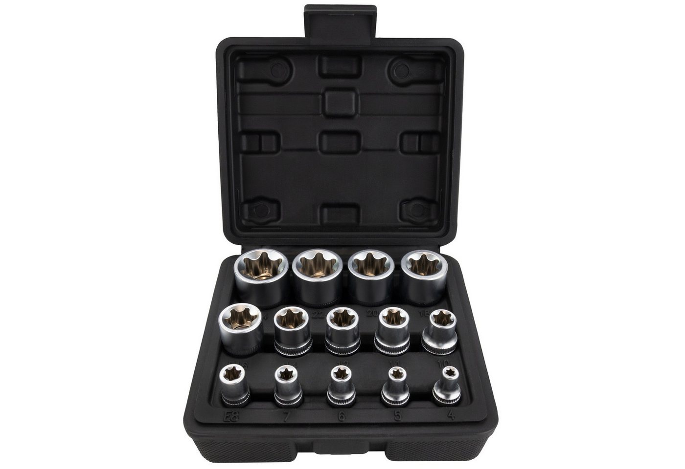 HASKYY Torxschlüssel Außen Torx Steckschlüssel Satz E4-E24 – Bild 2 von 5