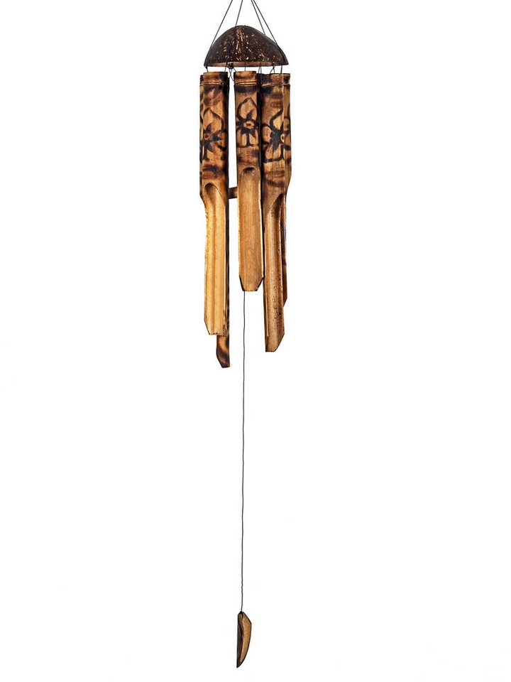 Hathi Hängedekoration Klangspiel, Windspiel, BAMBUS,bemalt 50 cm – Bild 4 von 4