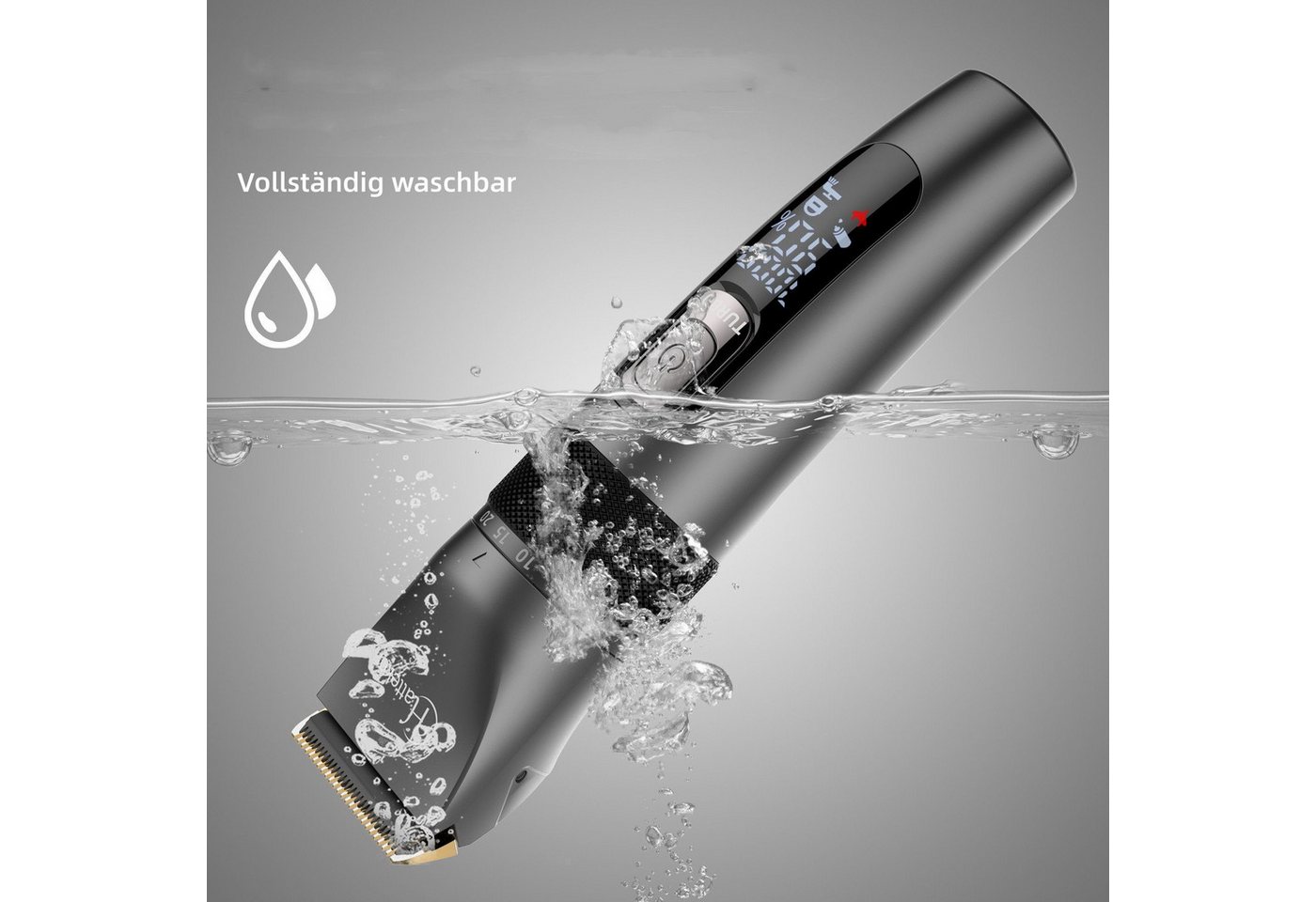 HATTEKER Haarschneider RFC-695, Bartschneider,USB 3 in 1, Akku – Bild 5 von 5