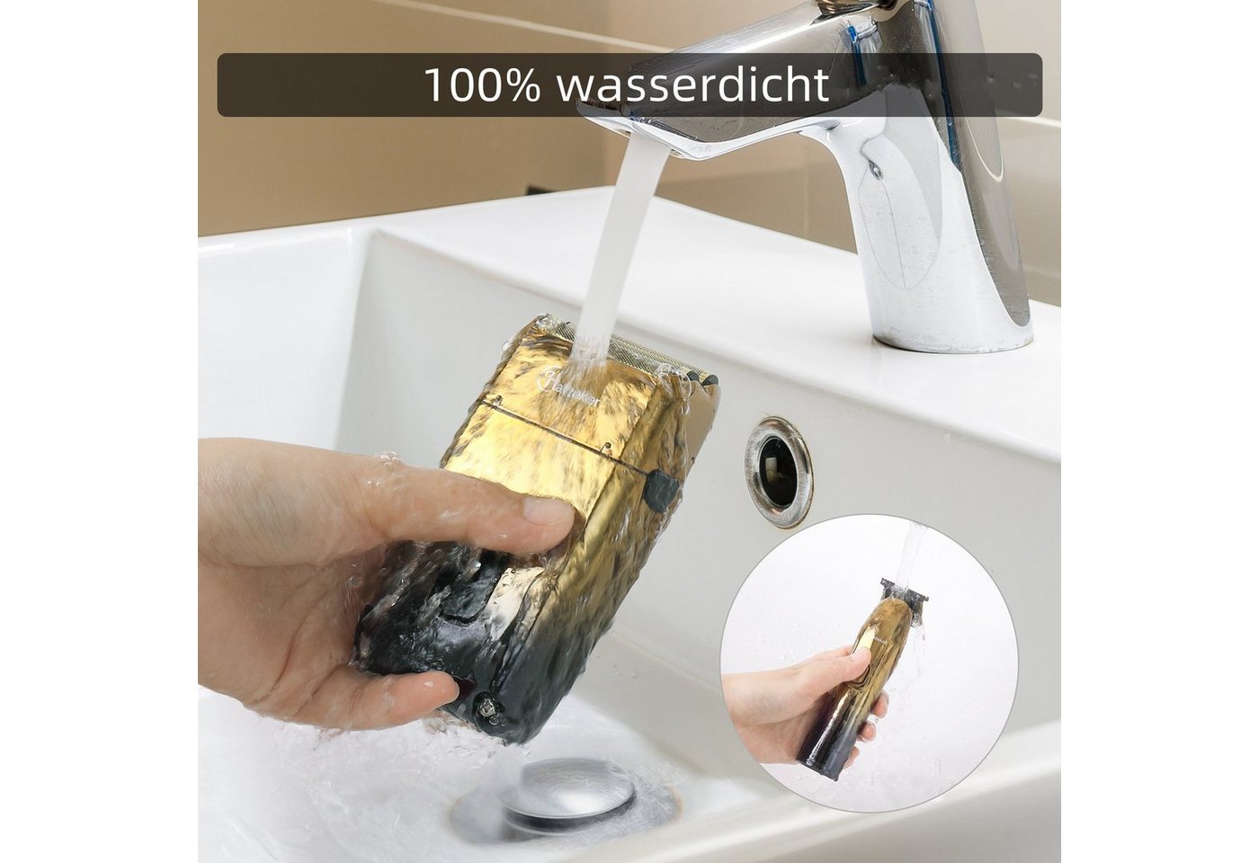 HATTEKER Haarschneider RSCW767, Bartschneider Elektrorasierer 2in1 – Bild 5 von 5