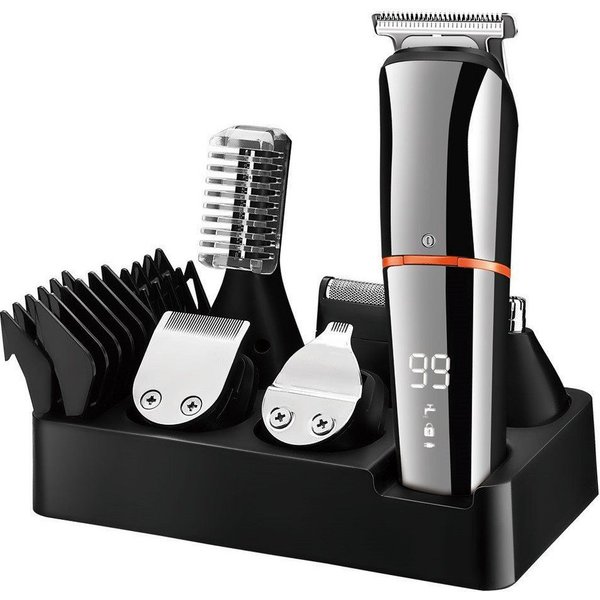 HATTEKER Haarschneider SK-788, Bartschneider Präzisionstrimmer Nasen- und Ohrenhaarschneider, Multifunktions-Trimmer 6-in-1