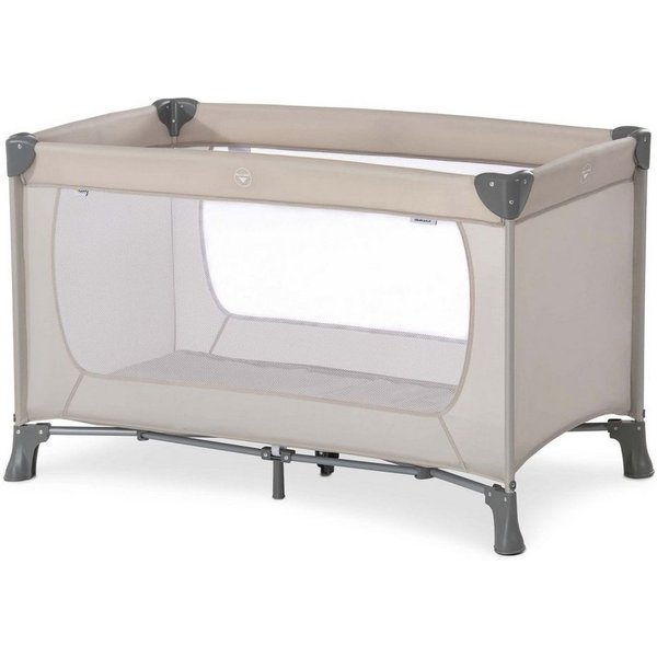 Hauck Baby-Reisebett Dream'n Play - Beige, Kinder Reisebett - faltbares Babyreisebett 120x60 mit Tasche