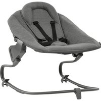 Hauck Babywippe Alpha Bouncer Premium, Dark Grey, für Neugeborene mit Wippgestell, für Hochstuhl Alpha+ und Beta+