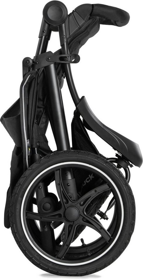 Hauck Dreirad-Kinderwagen Runner 2, black, Kinderwagen, Jogger mit schwenk- und feststellbarem Vorderrad – Bild 2 von 5
