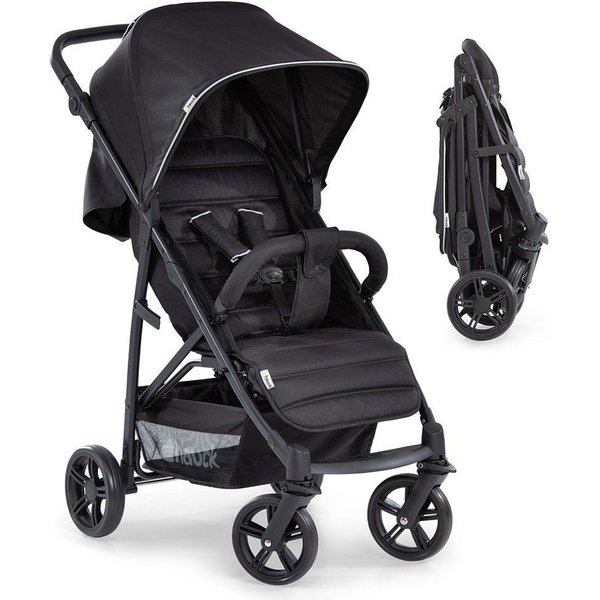 Hauck Kinder-Buggy Rapid 4 - Caviar Black, Sportwagen mit Liegefunktion höhenverstellbar klein faltbar bis 22 kg