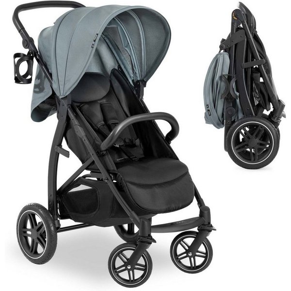 Hauck Kinder-Buggy Rapid 4D - Jungle Green, Sportwagen mit Einhand-Faltmechanismus, höhenverstellbar bis 25 kg