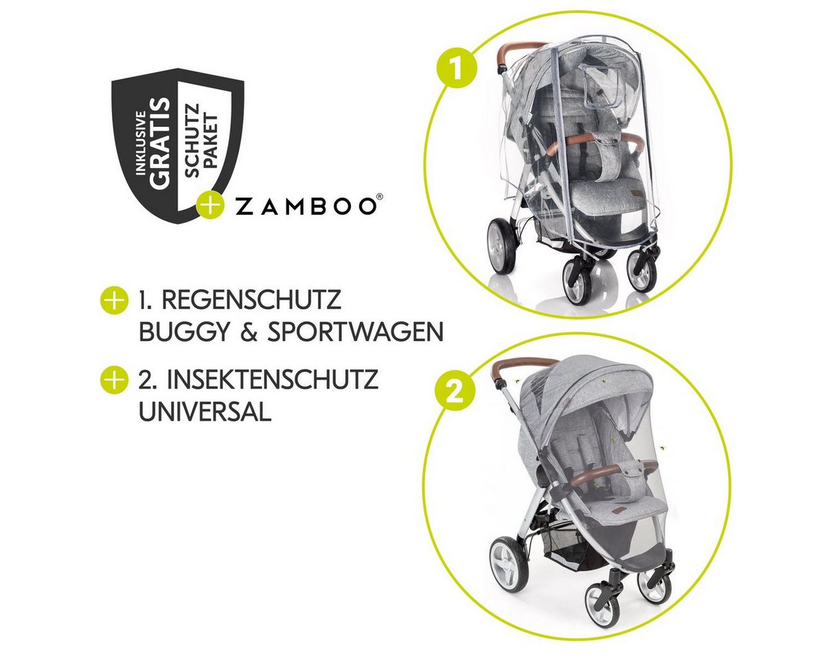 Hauck Kinder-Buggy Sport - Red, Reisebuggy nur 5,9 kg mit Liegeposition, Einhand-Faltung & Zubehör – Bild 2 von 5