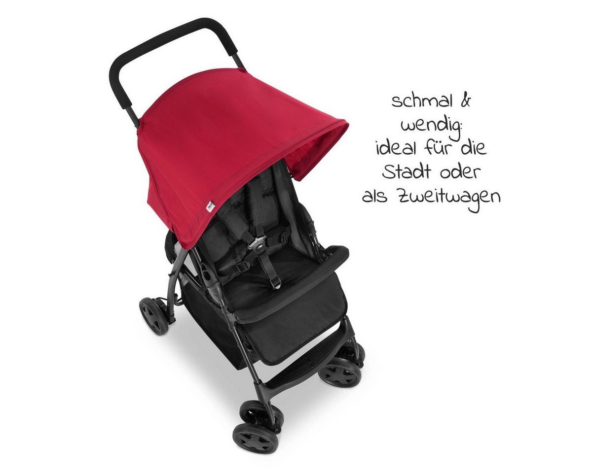Hauck Kinder-Buggy Buggy Sport - Red, mit Liegeposition und Einhand-Faltmechanismus – Bild 4 von 5