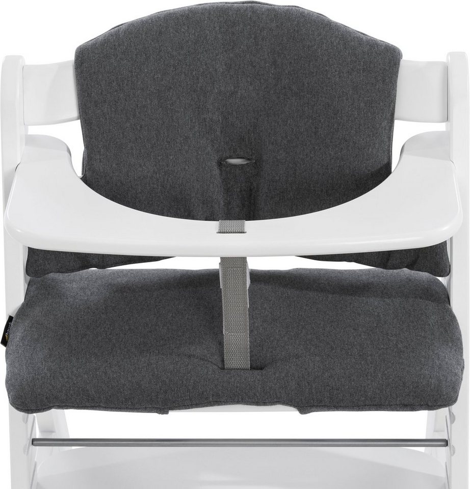 Hauck Kinder-Sitzauflage Select, jersey charcoal, für den ALPHA+ Holzhochstuhl und weitere Modelle – Bild 4 von 5