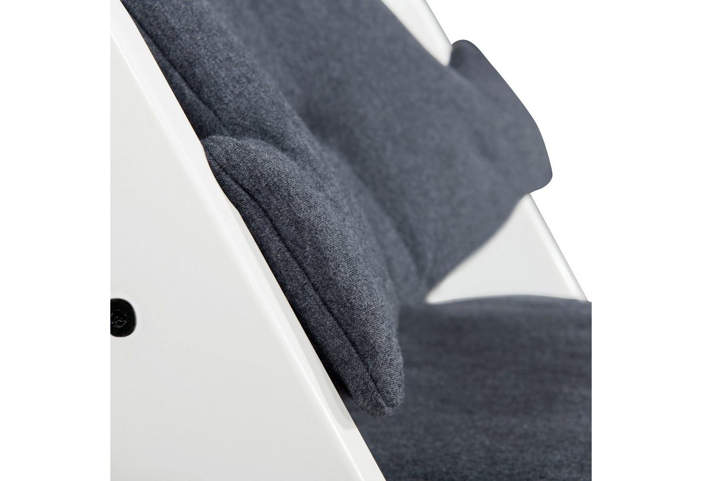 Hauck Kinder-Sitzauflage Select, jersey charcoal, für den ALPHA+ Holzhochstuhl und weitere Modelle – Bild 5 von 5