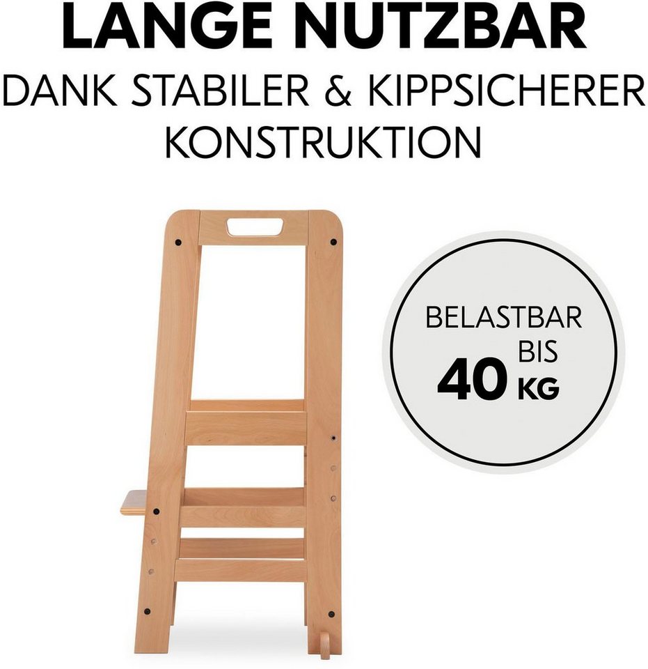 Hauck Stehhilfe Lernturm Learn N Explore, Natural – Bild 5 von 5