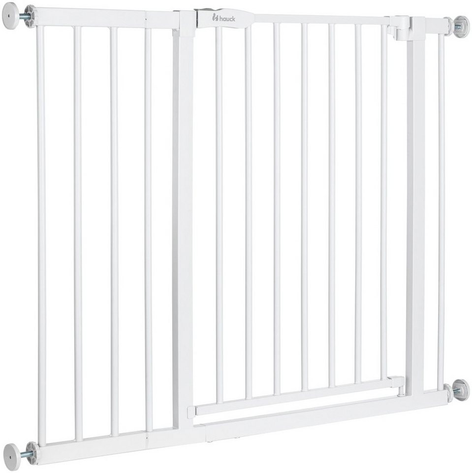 Hauck Türschutzgitter Open N Stop 2 Set inklusive Verlängerung 21 cm, White, auch als Treppenschutzgitter verwendbar, 96-101 cm – Bild 5 von 5