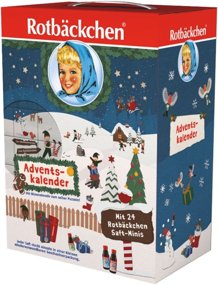 Haus Rabenhorst Lebensmittel-Adventskalender ROTBÄCKCHEN Adventskalender (24 x 125 ml) – Bild 2 von 5