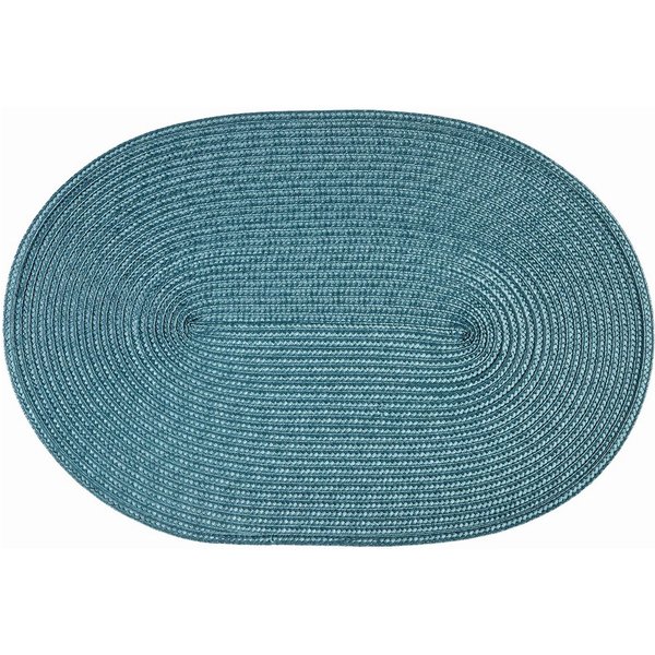Haus und Deko Platzset Platzset oval ca. 45x30 cm Bast Optik Platzdeckchen Tischset geflochte, (1-St)