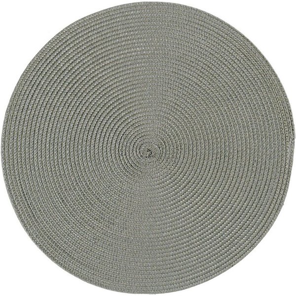 Haus und Deko Platzset Platzset rund ca. 35 cm Ø abwaschbar Bast Optik Tischset Platzdeckche, (1-St)
