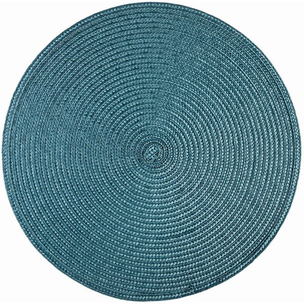 Haus und Deko Platzset Platzset rund ca. 35 cm Ø abwaschbar Bast Optik Tischset Platzdeckche, (1-St)