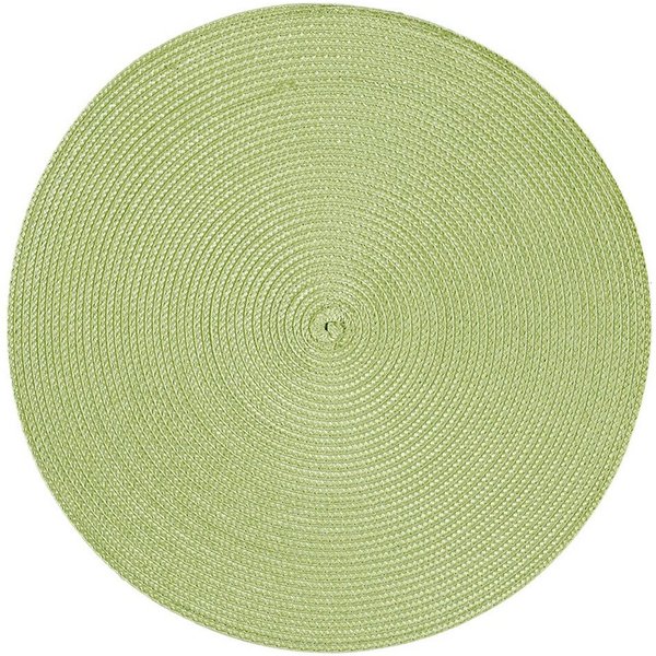 Haus und Deko Platzset Platzset rund ca. 35 cm Ø abwaschbar Bast Optik Tischset Platzdeckche, (1-St)