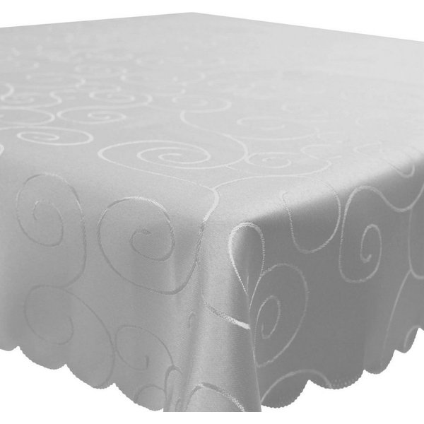 Haus und Deko Tischdecke Tischdecke Damast Ornamente eckig Circle Struktur bügelfrei pflegeleic (1-tlg)