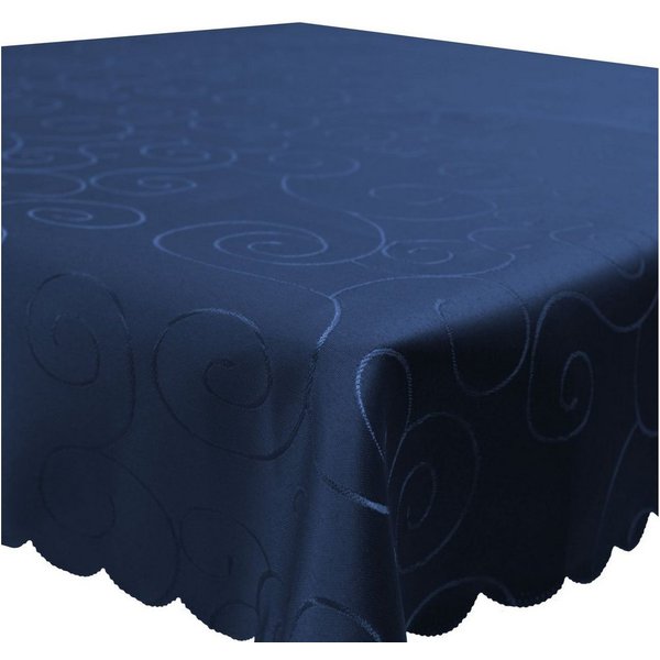 Haus und Deko Tischdecke Tischdecke Damast Ornamente eckig Circle Struktur bügelfrei pflegeleic (1-tlg)