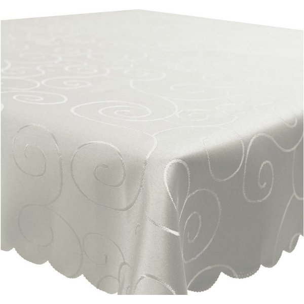 Haus und Deko Tischdecke Tischdecke Damast Ornamente eckig Circle Struktur bügelfrei pflegeleic (1-tlg)