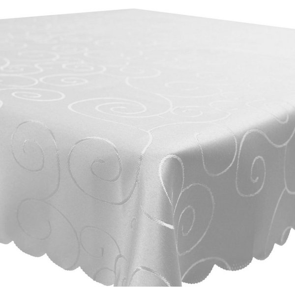 Haus und Deko Tischdecke Tischdecke Damast Ornamente eckig Circle Struktur bügelfrei pflegeleic (1-tlg)