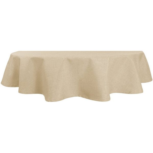 Haus und Deko Tischdecke Tischdecke oval Leinenoptik Lotuseffekt Tischwäsche Wasserabweisend (1-tlg)