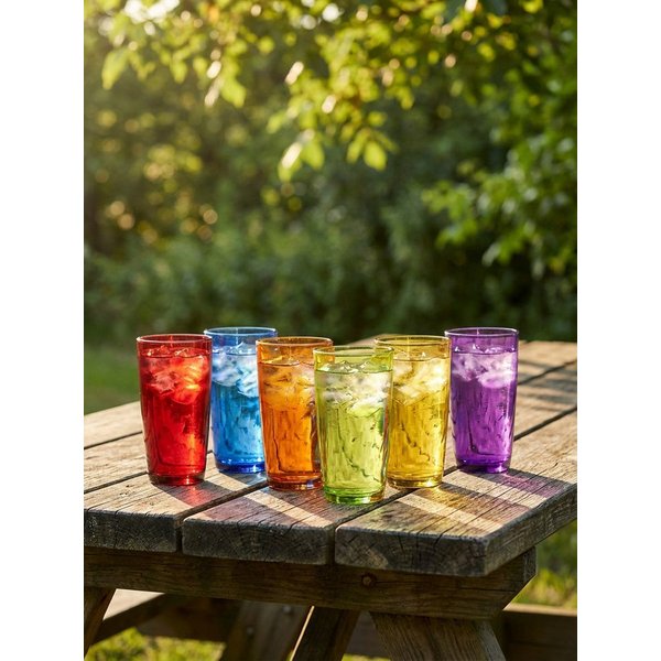 Haushalt International Gläser-Set Trinkgläser Wassergläser Saftgläser ca. 320ml, Glas, 6-teilig, spülmaschinengeeignet