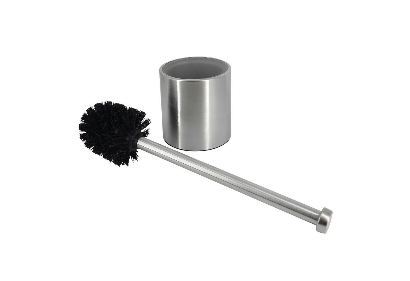 Haushalt International Im- und Export GmbH WC-Reinigungsbürste Toilettenbürste Edelstahl Badezimmergarnitur 2 Tlg. Set, (Set, 2-tlg., Packung), Glaseinsatz, Mod – Bild 3 von 4