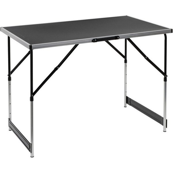 Haushalt International Klapptisch Universaltisch Campingtisch 100 x 60 cm tragbarer Klapp-Tisch, 4 fach höhenverstellbar: 75, 80, 85 und 90 cm
