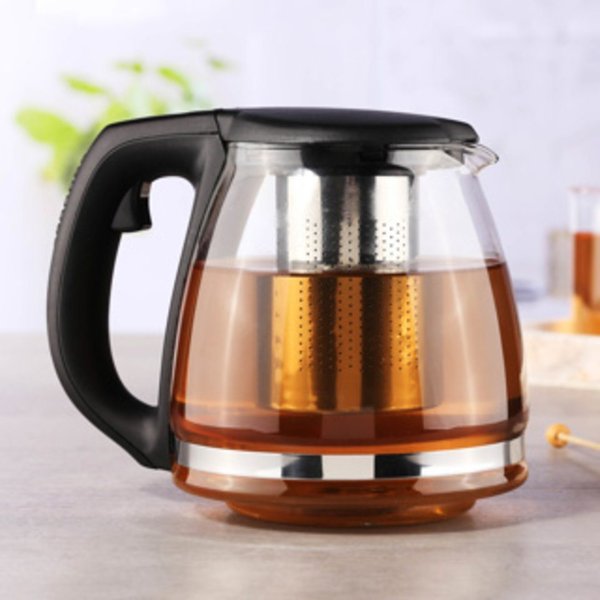 Haushalt International Teekanne Teekanne 1,2L mit Filtereinsatz aus Edelstahl, (1-St)